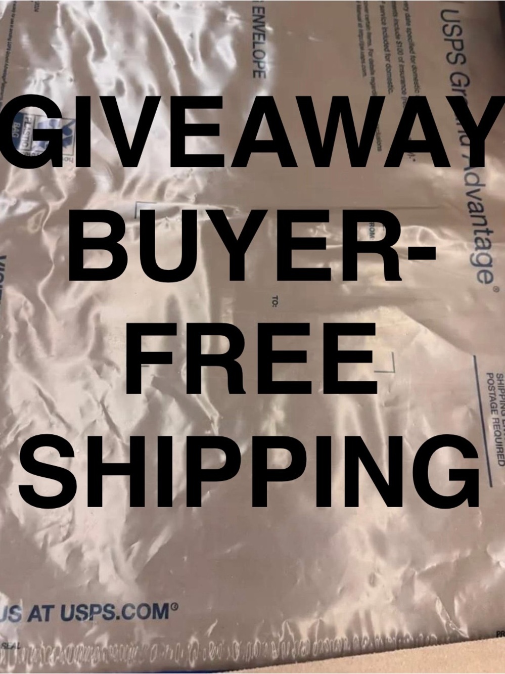Giveaway during show free shipping to buyer